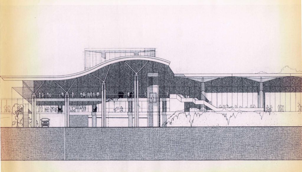 Aéroport Roland Garros de l'architecte Bernard Kohn