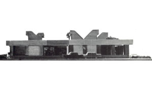 Maquette de Banque à Gujarat de l'architecte Bernard Kohn