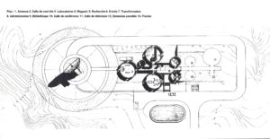 Plan de Station pour la communication avec la satellite de l'architecte Bernard Kohn 2