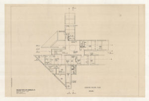 Le plan de la maison de la famille d'Ambalal de l'architecte Bernard Kohn