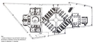 Plan de l'école des jeunes filles aveugles de l'architecte Bernard Kohn