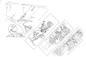 Sketche de Bussion saint louis de l'architecte Bernard Kohn